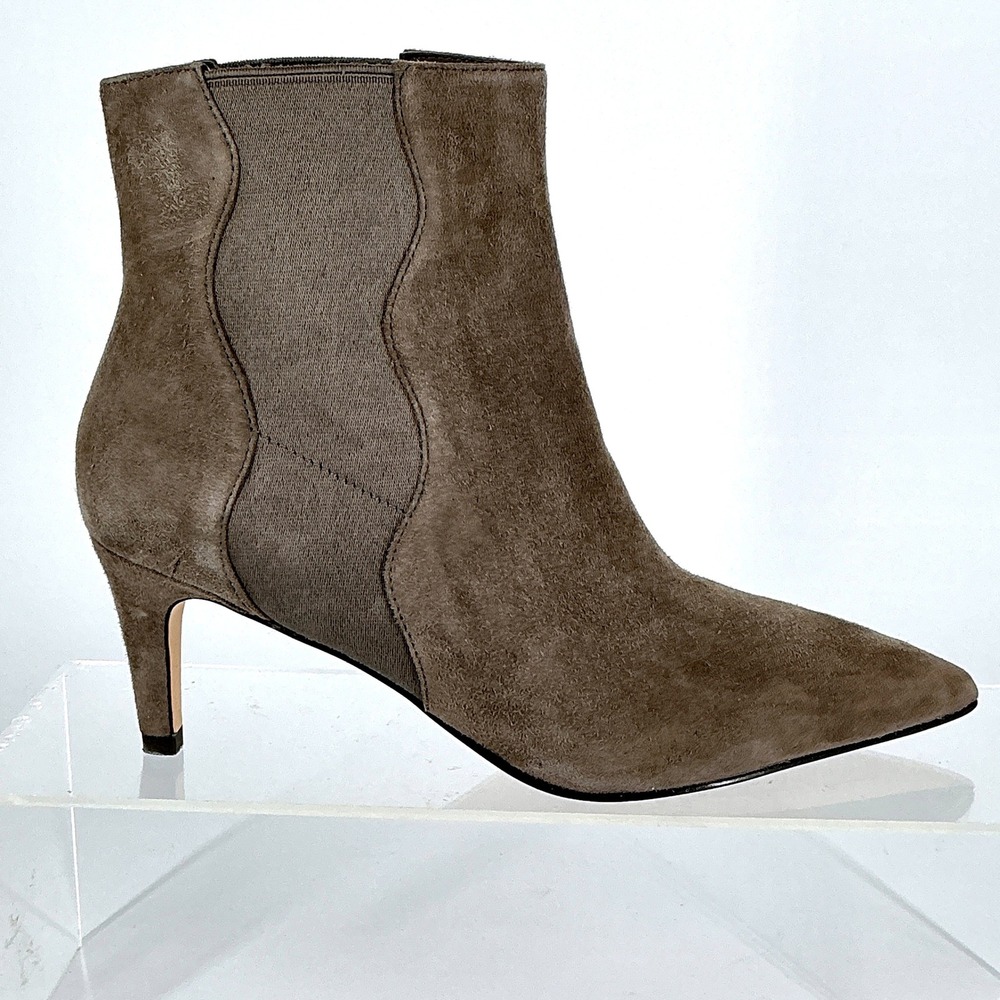 Cole Haan Grand 360 Womens Size 6 B Taupe‎ Suede Kitten Heel Ankle Boots